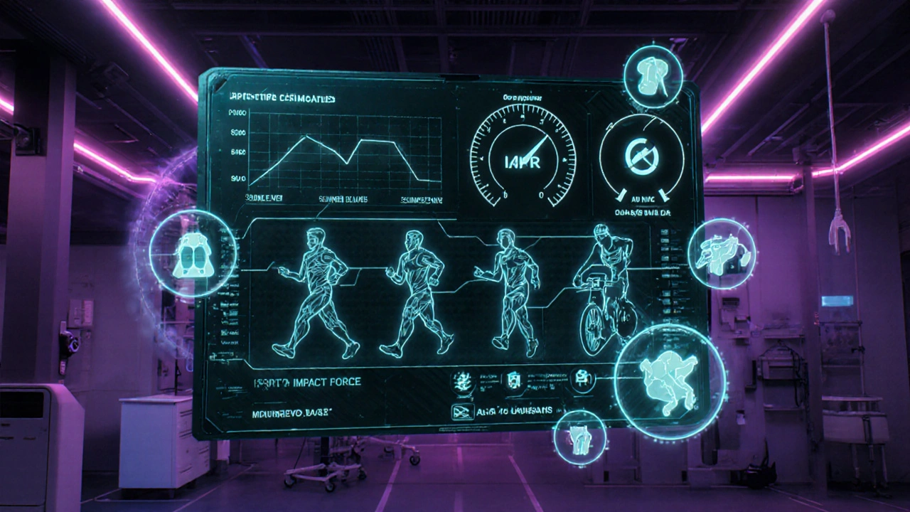 Medical dashboard with real-time athlete data and risk indicators for anticoagulant users.