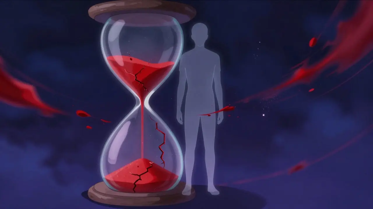 Person silhouette with fragmented clock symbolizing sleep disruption