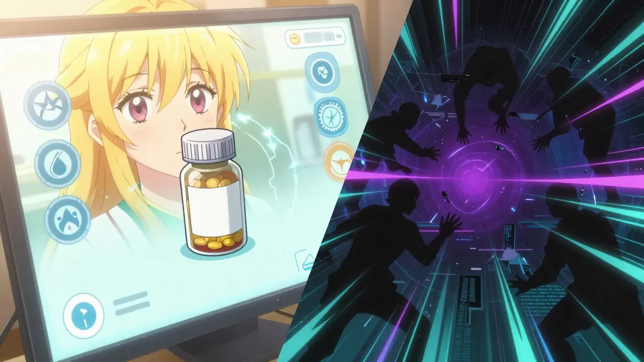 Split image showing secure digital lock versus dark cyber threats